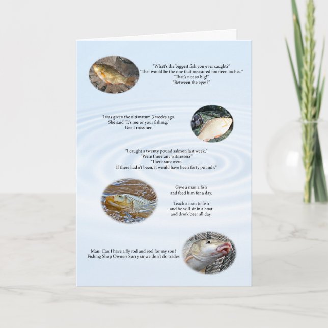 Cartão piada de pesca n.o 2 (Frente)