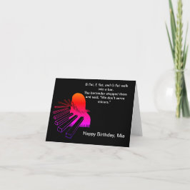 Cartão Piada de Piano Divertida de Aniversário