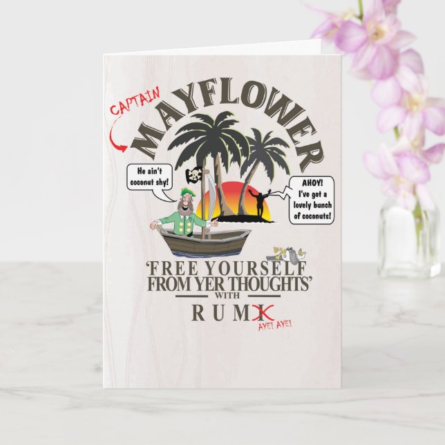 CARTÃO PIADA DE RUM (Orquídea)