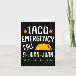 Cartão Piada de Taco Fiesta Mexicana Cinco De Mayo Homens