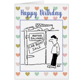 Cartão Piada de venda do motor de salvamento