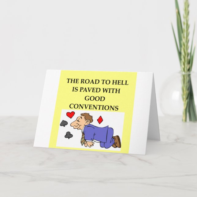 Cartão piada do jogador de ponte (Frente)