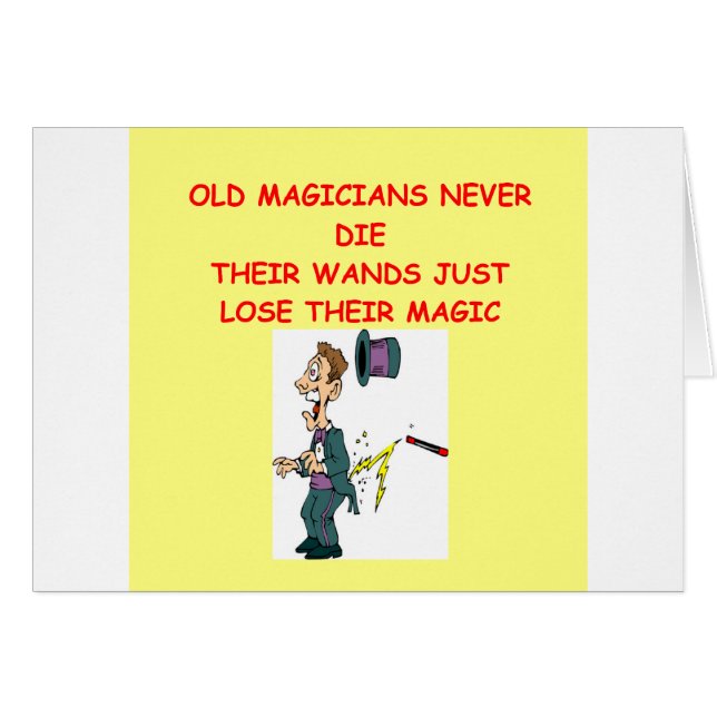 Cartão piada do mágico (Frente Horizontal)