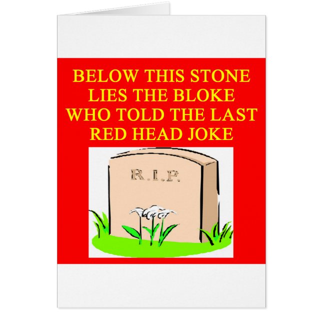 Cartão Piada do REDHEAD (Frente)
