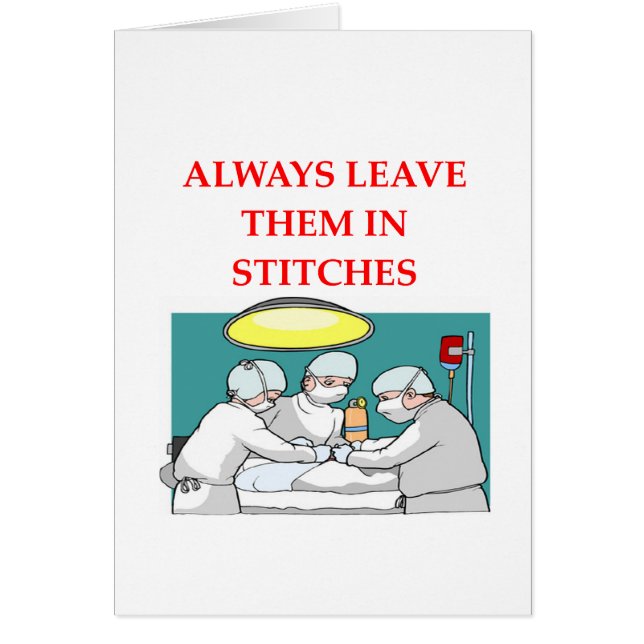 Cartão piada engraçada do doutor (Frente)