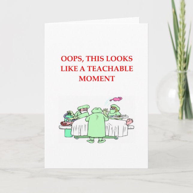 Cartão piada médica (Frente)