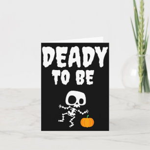 Cartão Piada Mortal para ser Papai no Halloween Gravidez
