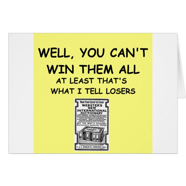 Cartão piada para vencedores! (Frente Horizontal)