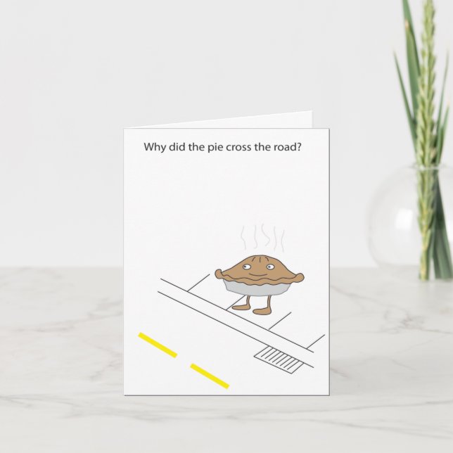 Cartão piada: torta (Frente)