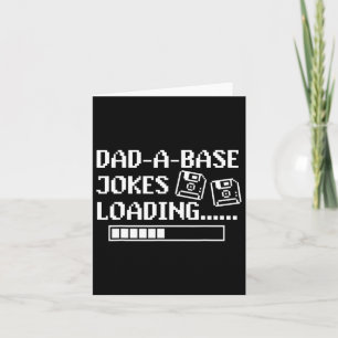 Cartão Piadas de Pai Loading Retro Engraçado Cringe Pai