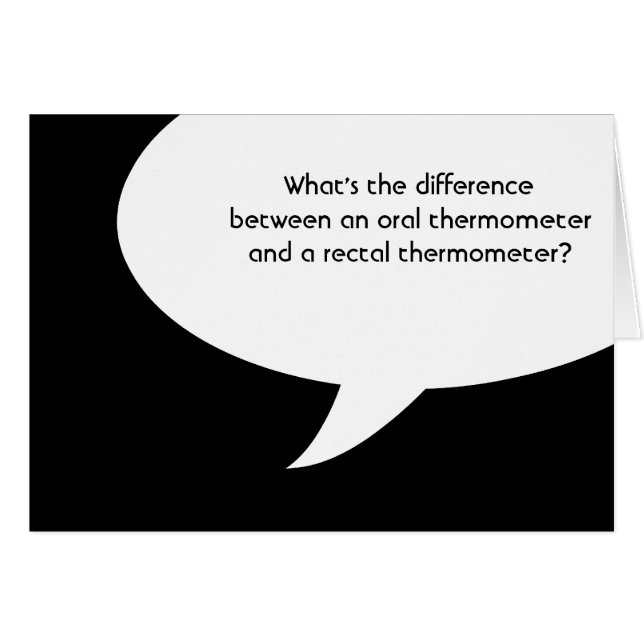 Cartão piadas médicas (Frente horizontal)