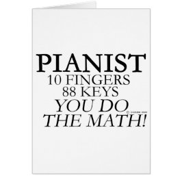 Cartão Pianista 10 Dedos 88 Teclas