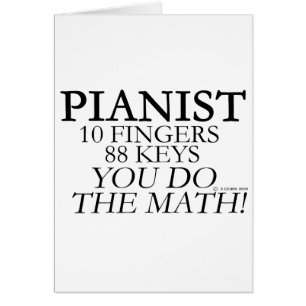 Cartão Pianista 10 Dedos 88 Teclas