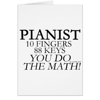 Cartão Pianista 10 Dedos 88 Teclas
