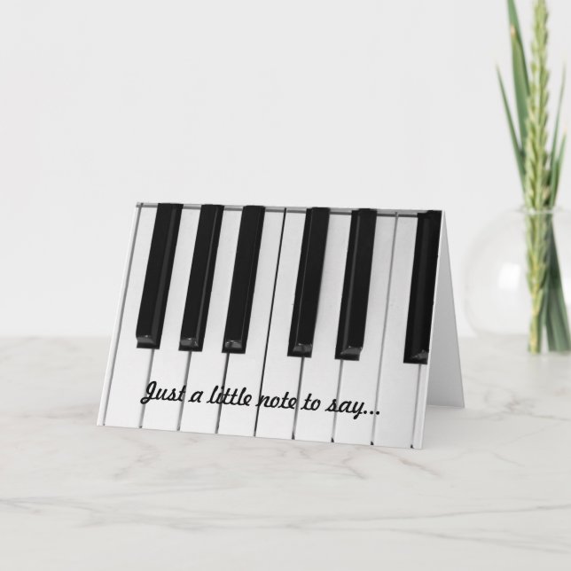 Cartão Piano (Frente)