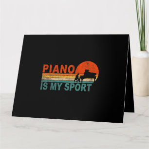Cartão Piano É O Meu Esportivo Jogador De Piano De Teclad
