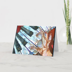 CARTÃO PIANO GREETING CARD