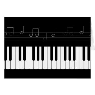 Cartão Piano keyboard