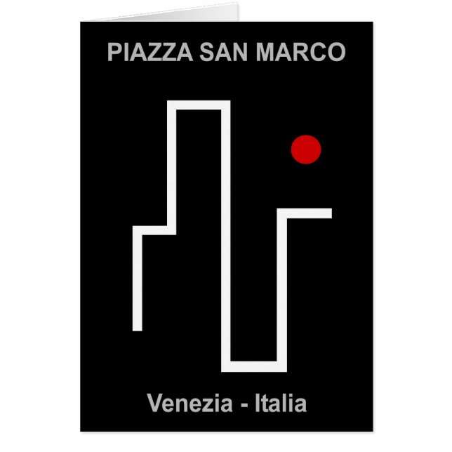 Cartão Piazza san Marco (Frente)