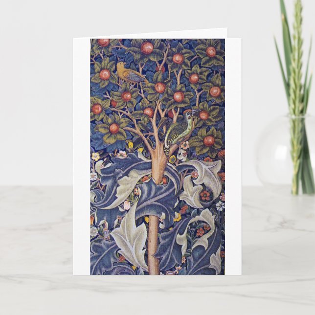 Cartão Pica-pau, William Morris (Frente)