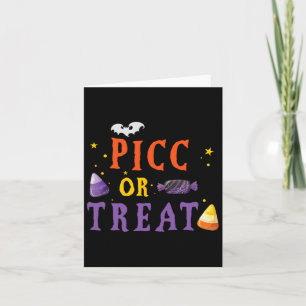 Cartão Picc Enfermeiro Halloween Equipe de Acesso Vascula