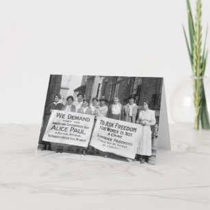 Cartão Pickets femininos de sufrágio, 1917