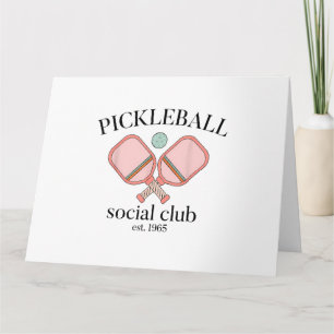 Cartão Pickle Ball Social Club EST 1965 Men WomenPickle B