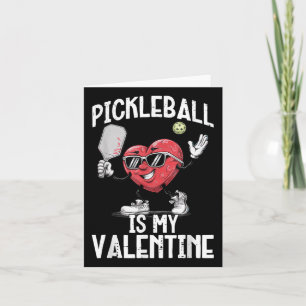 Cartão Pickleball É Meu Coração de Valentão Corações Engr