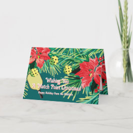 Cartão "Pickleball Holiday Cheer"!