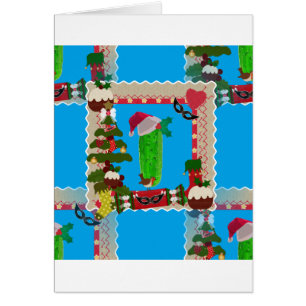 Cartão picles de natal feio