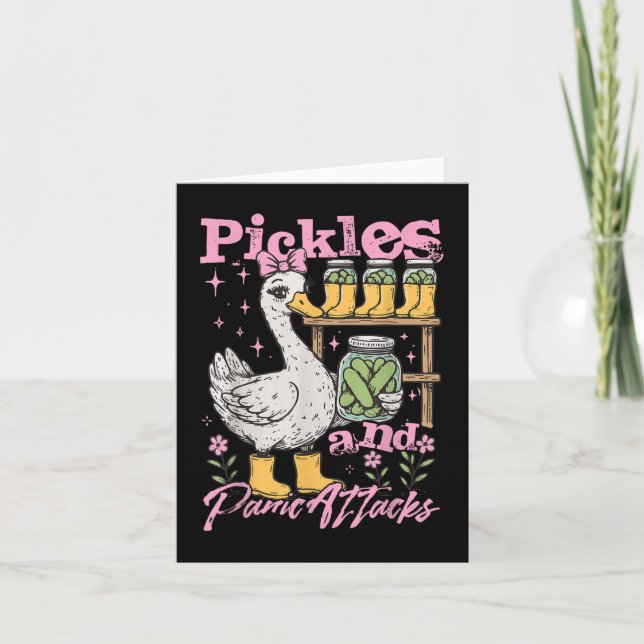 Cartão Picles De Pipeta Engraçados E Pânico (Frente)