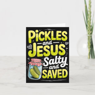Cartão Picles E Jesus Salgados E Salvos 