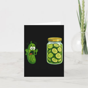 Cartão Picles Gritando Jarra de Pepino Piada Meme Humor