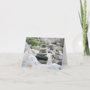 Cartão Piedras zen en la playa de Almería