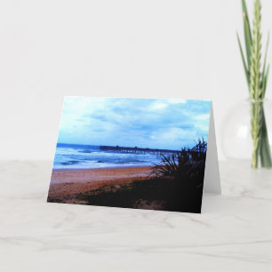 Cartão Píer de Pesca de Praia da Flagler