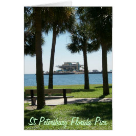 Cartão Pier Rua Petersburg Flórida