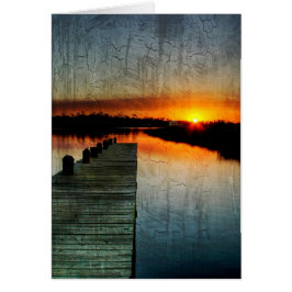 Cartão Pier Sunset Card