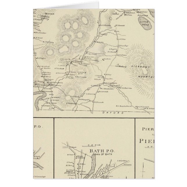 Cartão Piermont, Grafton Co (Frente)