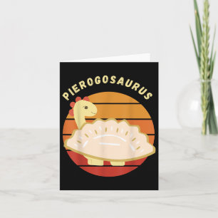 Cartão Pierogi Pierogosaurus polonês Polônia Bolinhos Pie