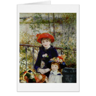 Cartão Pierre A Renoir | Duas Irmãs, ou No Terrace