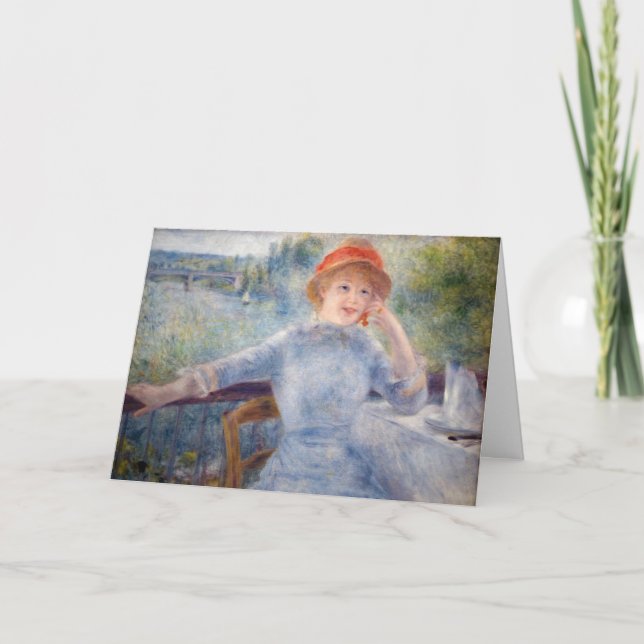 Cartão Pierre Auguste Renoir - Alphonsine Fournaise (Frente)
