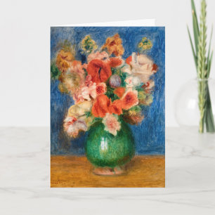 Cartão Pierre-Auguste Renoir - Bouquet
