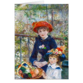 Cartão Pierre-Auguste Renoir Duas irmãs no terraço Nota