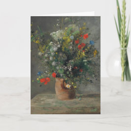 Cartão Pierre-Auguste Renoir - Flores num Vase 1866