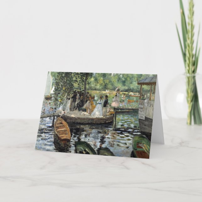 Cartão Pierre-Auguste Renoir - La Grenouillere (Frente)