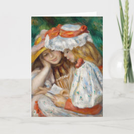 Cartão Pierre-Auguste Renoir - Leitura De Duas Raparigas