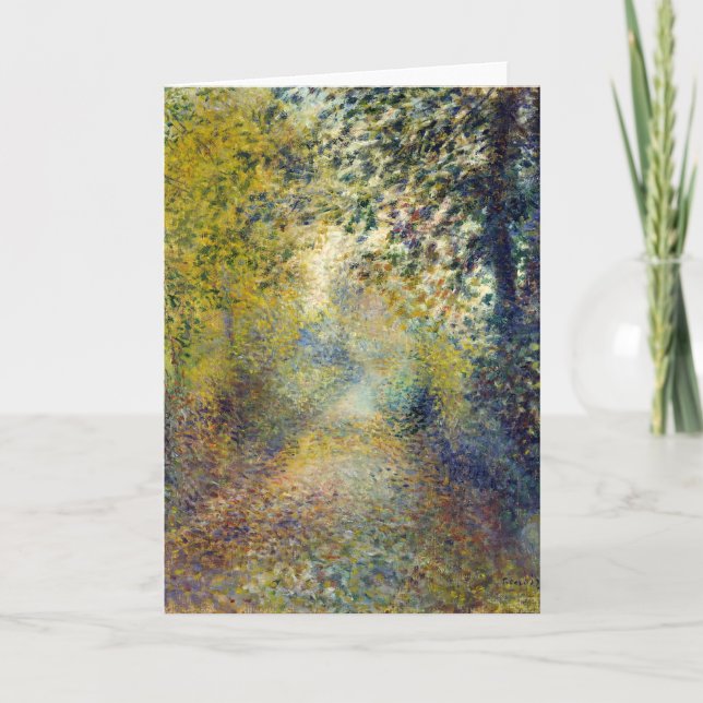 Cartão Pierre-Auguste Renoir - Na Floresta (Frente)