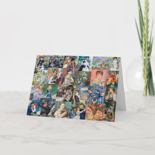 Cartão Pierre-Auguste Renoir - Obras-primas (Frente)