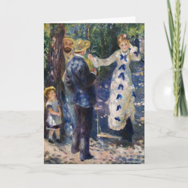 Cartão Pierre-Auguste Renoir - The Swing (Frente)