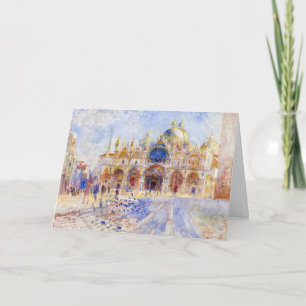 Cartão Pierre-Auguste Renoir - Veneza, Praça de São Marco